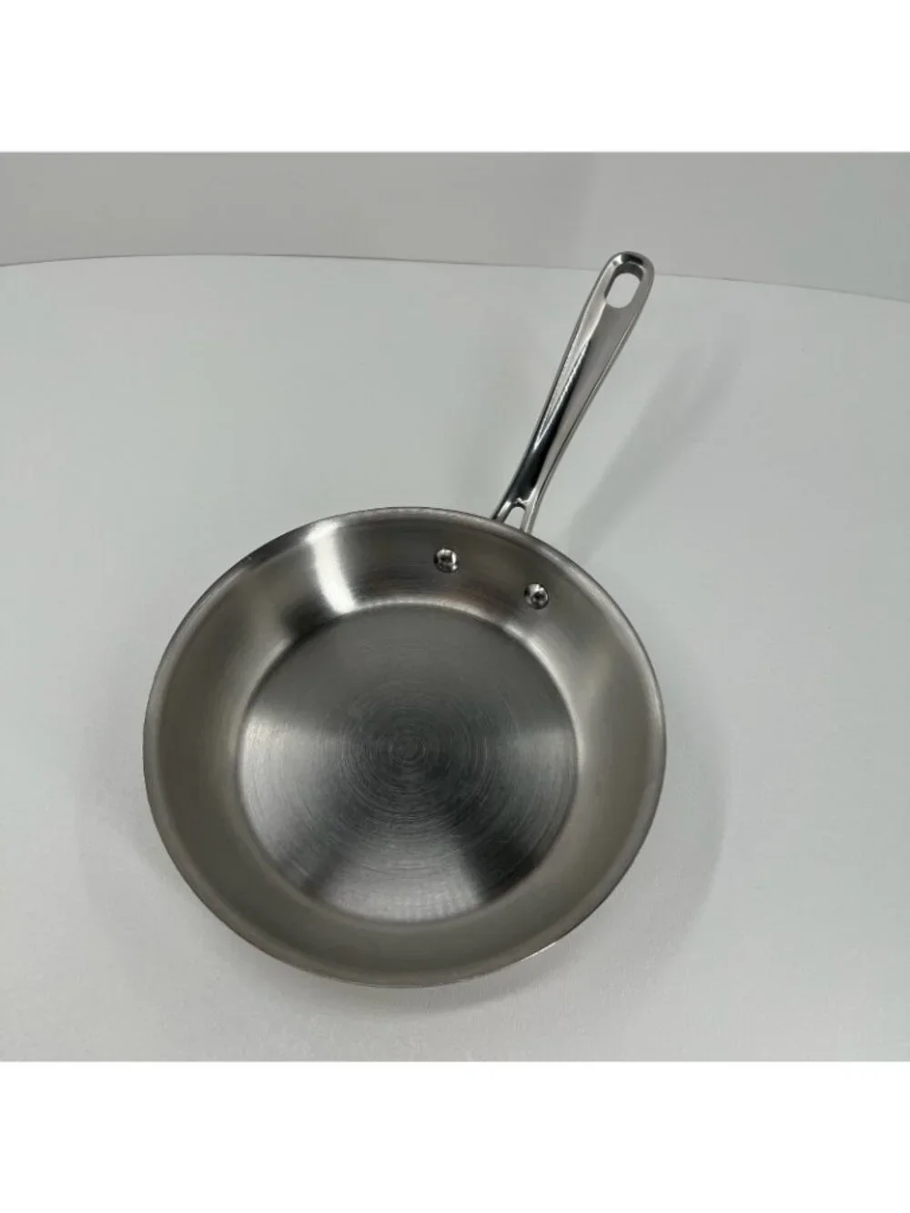 Emeril Pro-Clad Tri-Ply Stainless Steel Skillet Frying Pan 8.5 Long Handle Round